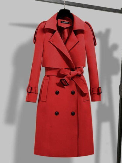 Classic Double Breasted Women's Trench Coat