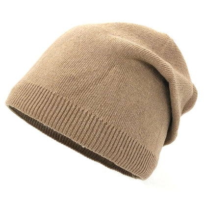 Comfortable Slouch Beanie with Cable Knit