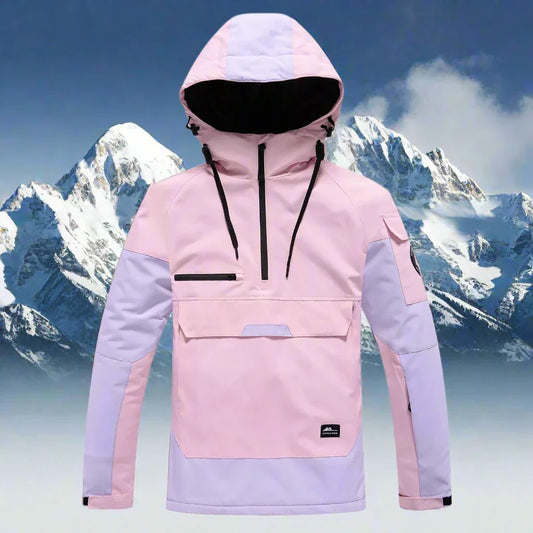 Warm Waterproof Unisex Ski Jacket with Hood - ModishWorld