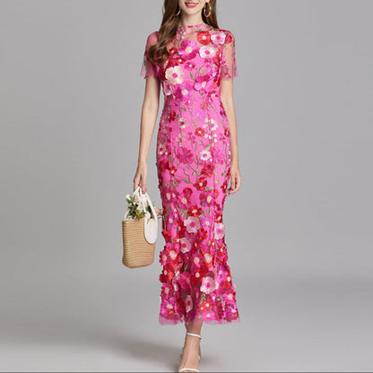 Classic Floral Summer Dress - Sleeveless, Chic Style - ModishWorld