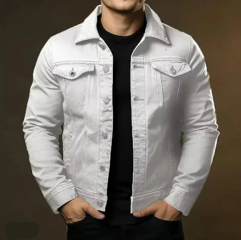Classic Comfortable Men's Denim Jacket - Regular Fit