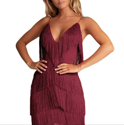 Sexy Ruffled Fit Mini Dress for Ladies