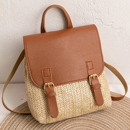Natural Fiber Boho Chic Backpack - ModishWorld