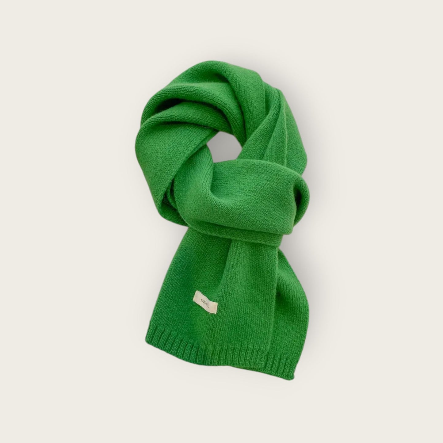 Soft Unisex Scarf with Textured Ribbed Trim