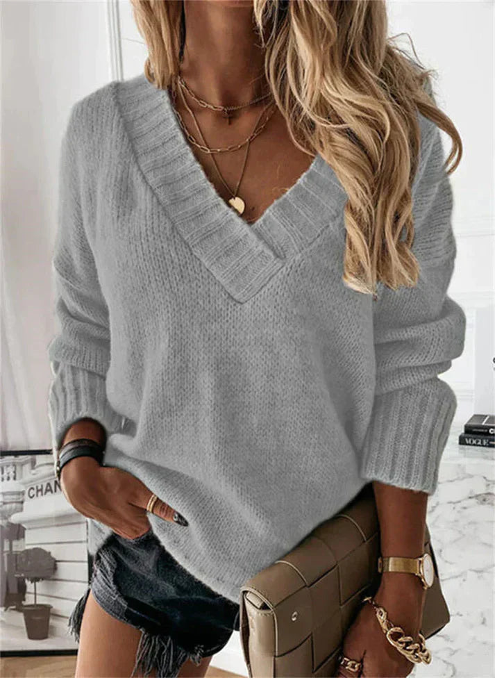 Soft Women's V-Neck Sweater