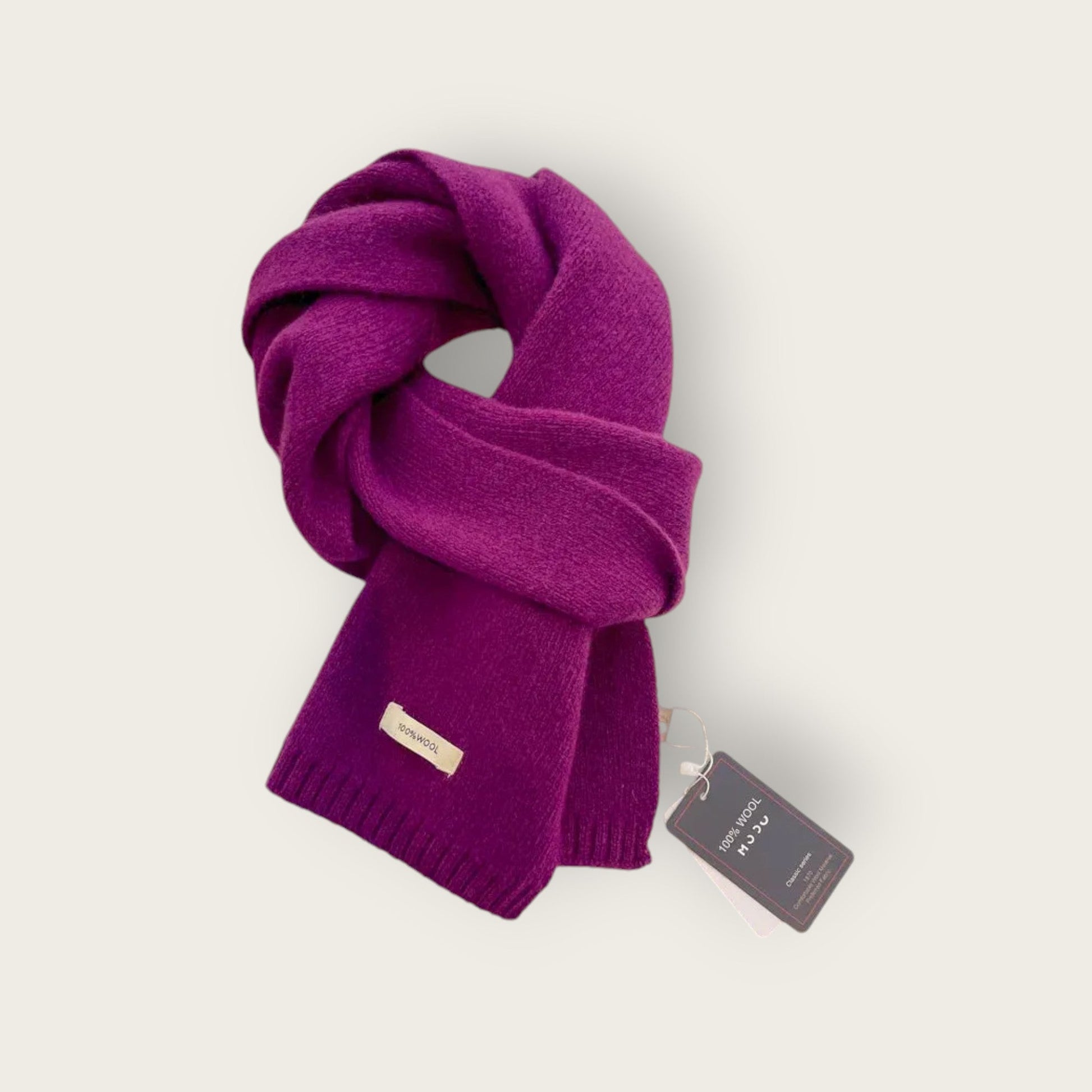 Soft Unisex Scarf with Textured Ribbed Trim - ModishWorld