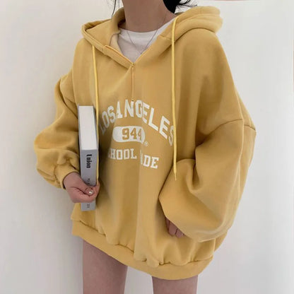 Cozy Oversized Female Winter Sweatshirt