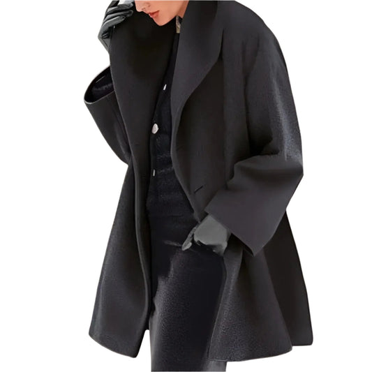 Warm Women's Button Down Parka Coat - ModishWorld