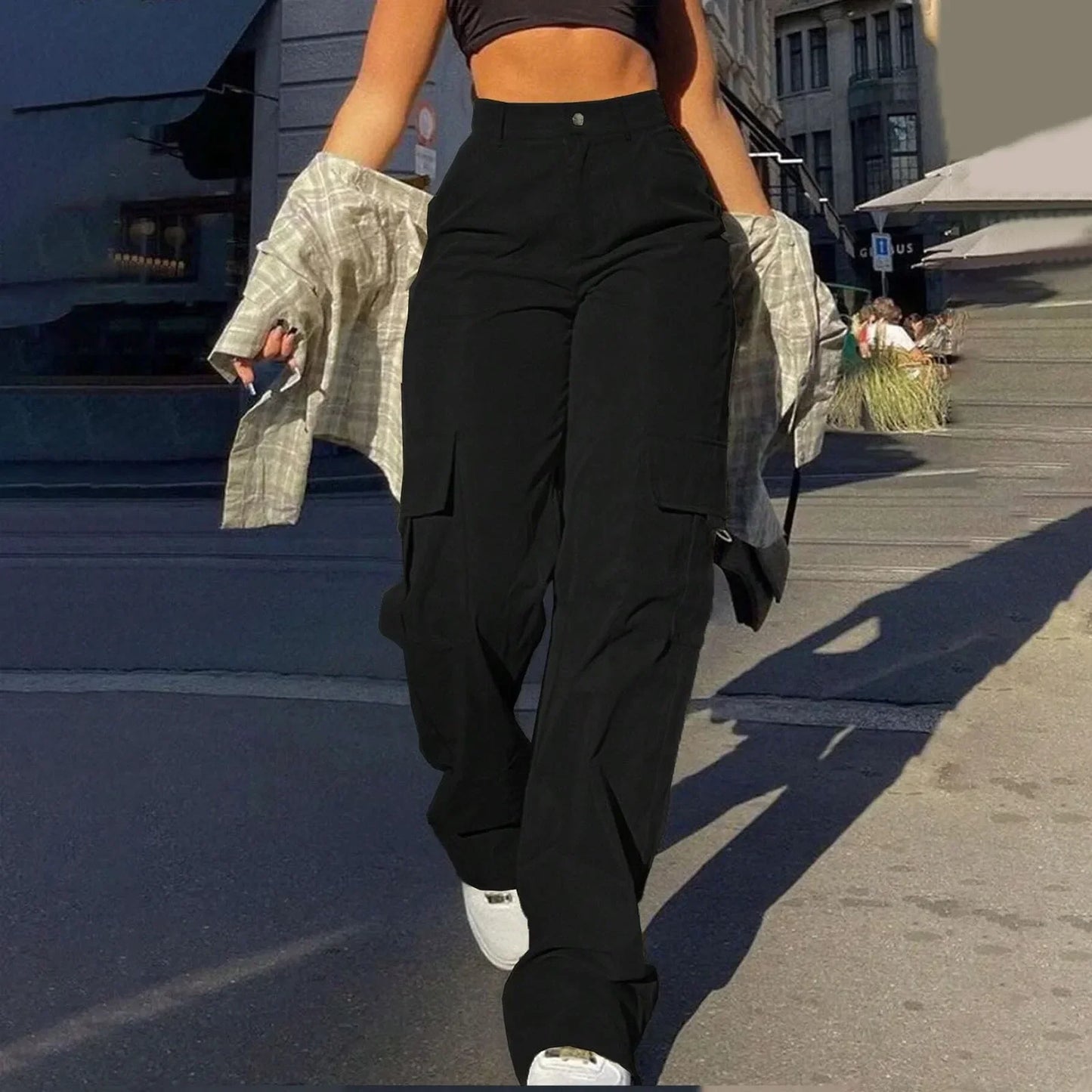 Comfortable Womens Cargo Pants High Waist