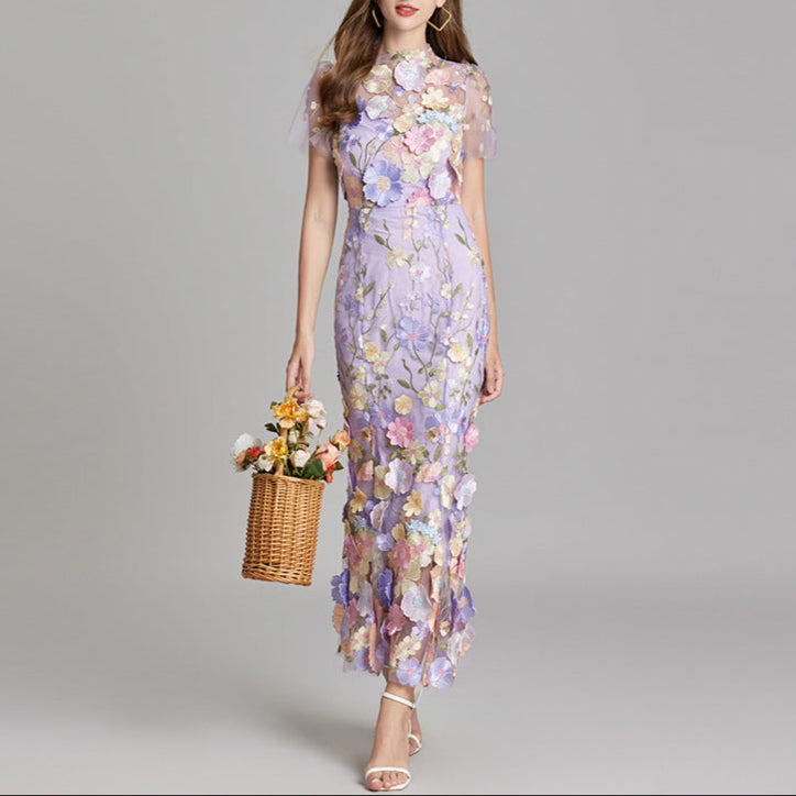 Classic Floral Summer Dress - Sleeveless, Chic Style
