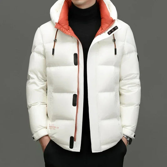 Warm Mens Hooded Parka Coat - ModishWorld