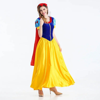 Classic Fairytale Princess Snow White Costume Dress