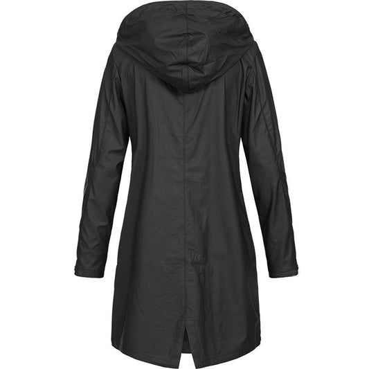 Waterproof Ladies Hooded Rain Jacket - ModishWorld