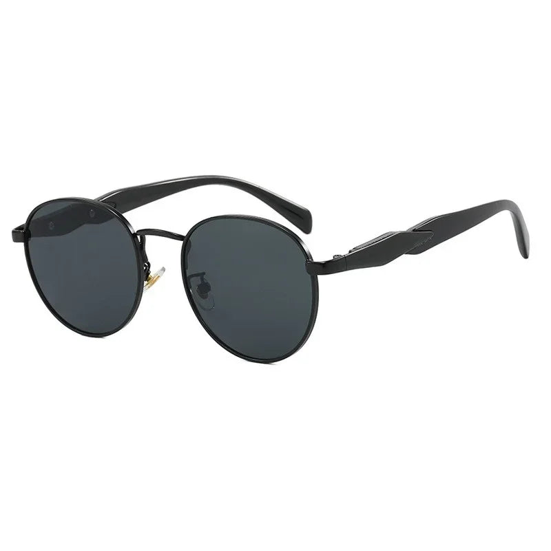 Classic Circular Shade UV Sunglasses for Ladies