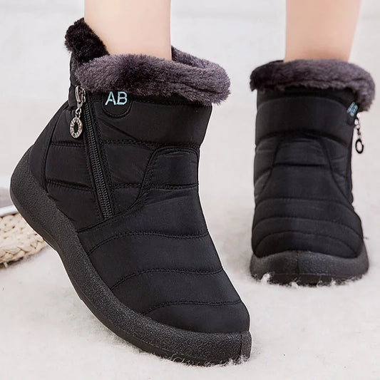 Warm Women's Winter Ankle Boots - ModishWorld