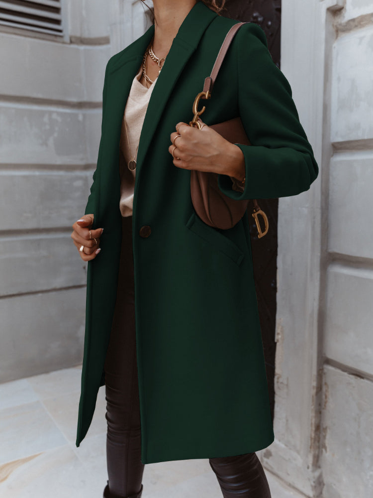 Ladies Classic Long Overcoat