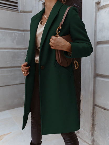 Ladies Classic Long Overcoat