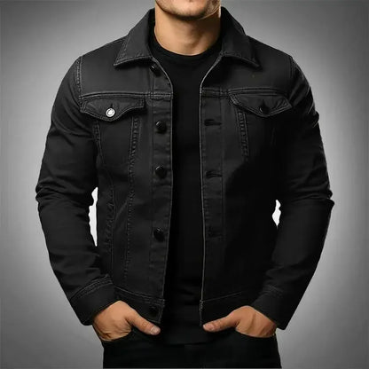 Classic Comfortable Men's Denim Jacket - Regular Fit - ModishWorld