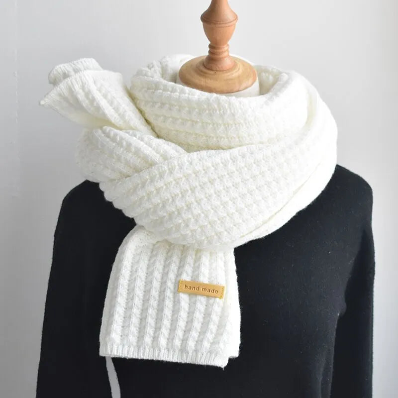Soft Women's Long Knitted Scarf