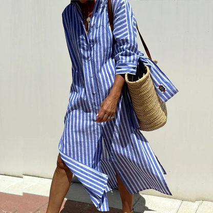 Classic Fit Stripe Work Dress