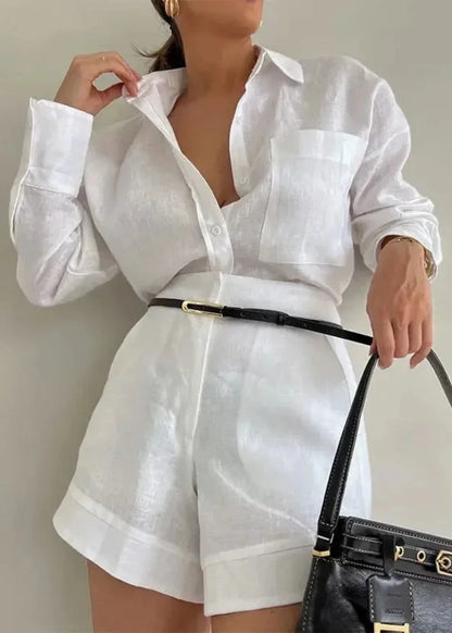 Comfortable Women's Casual Shorts Set - Easy Summer Wear - ModishWorld