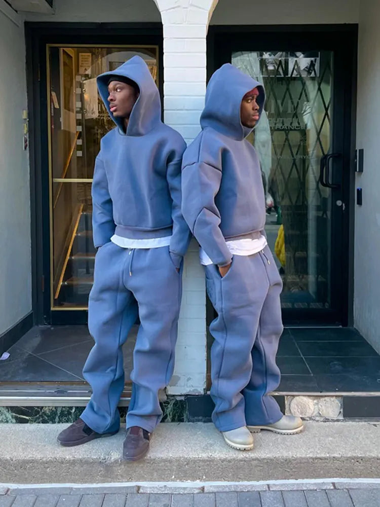 Large Crew Neck Men's Sweatshirt - ModishWorld