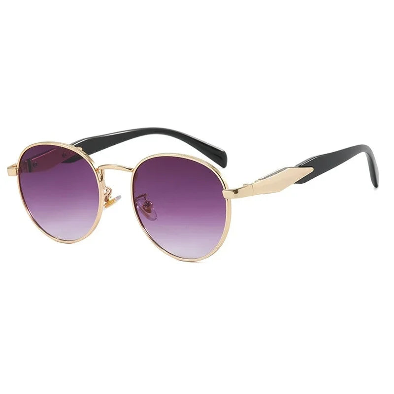 Classic Circular Shade UV Sunglasses for Ladies