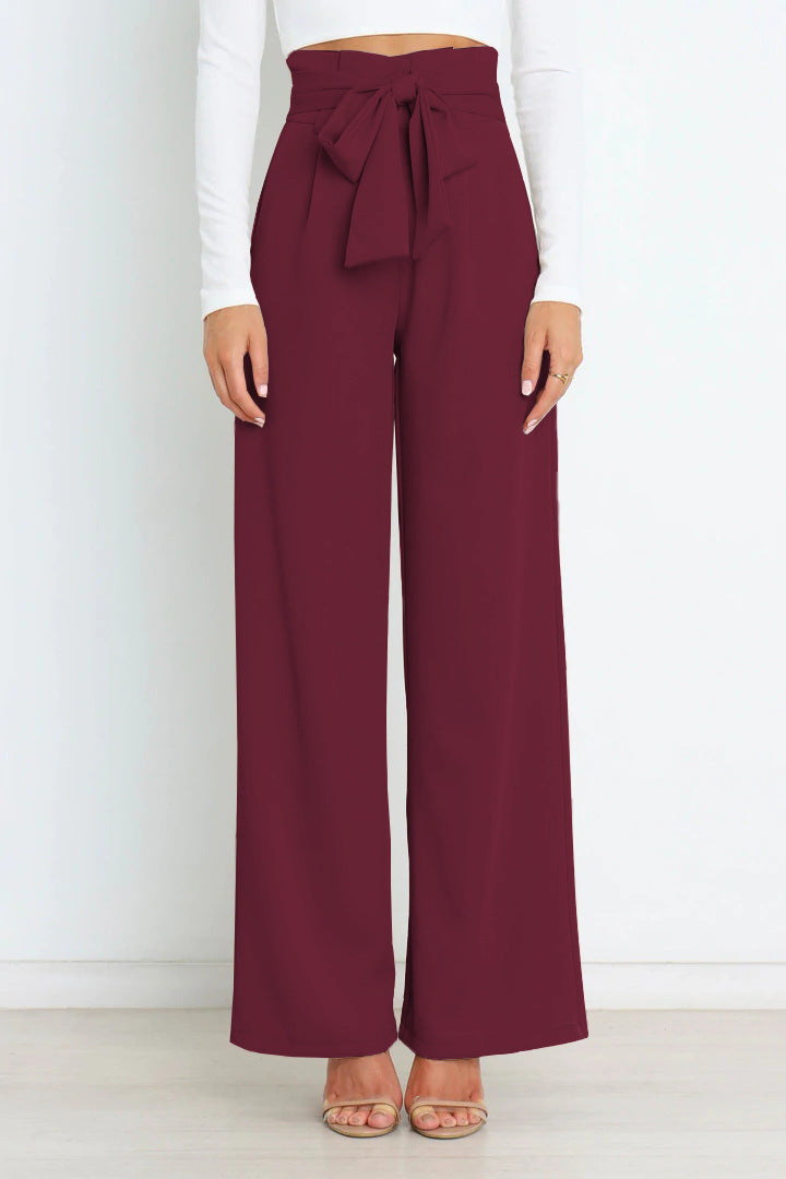 Comfortable Fit Wide Leg Women's Trousers