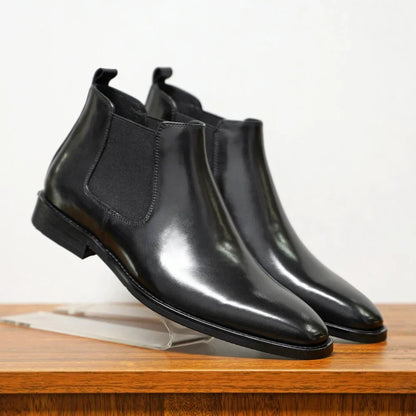 Authentic Leather Ankle Chelsea Boots