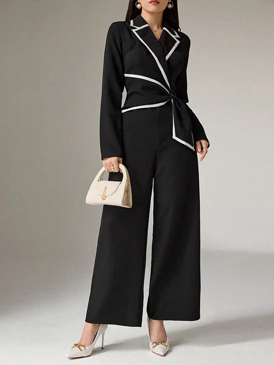 Women's Comfortable Wide Leg Jumpsuit with Pockets - Modish World