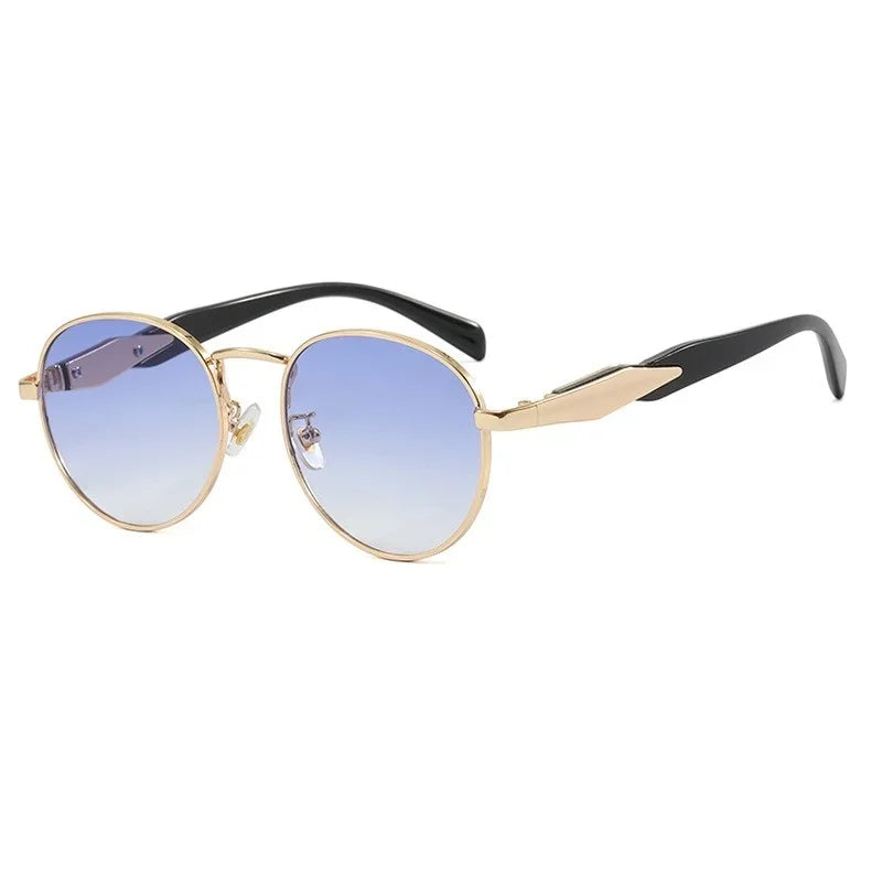 Classic Circular Shade UV Sunglasses for Ladies