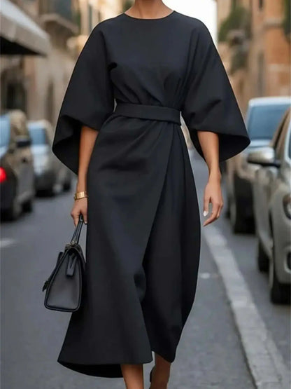 Flowy Long Sleeve Maxi Dress for Women - ModishWorld