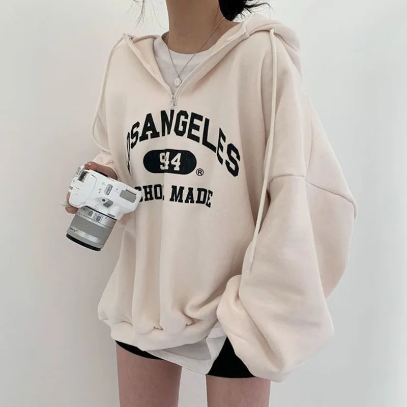 Cozy Oversized Female Winter Sweatshirt - ModishWorld