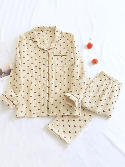 Soft Fleece Teddy Bear Pajama Set for Ladies