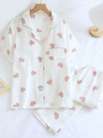 Classic Soft Cotton Pajama Set for Ladies