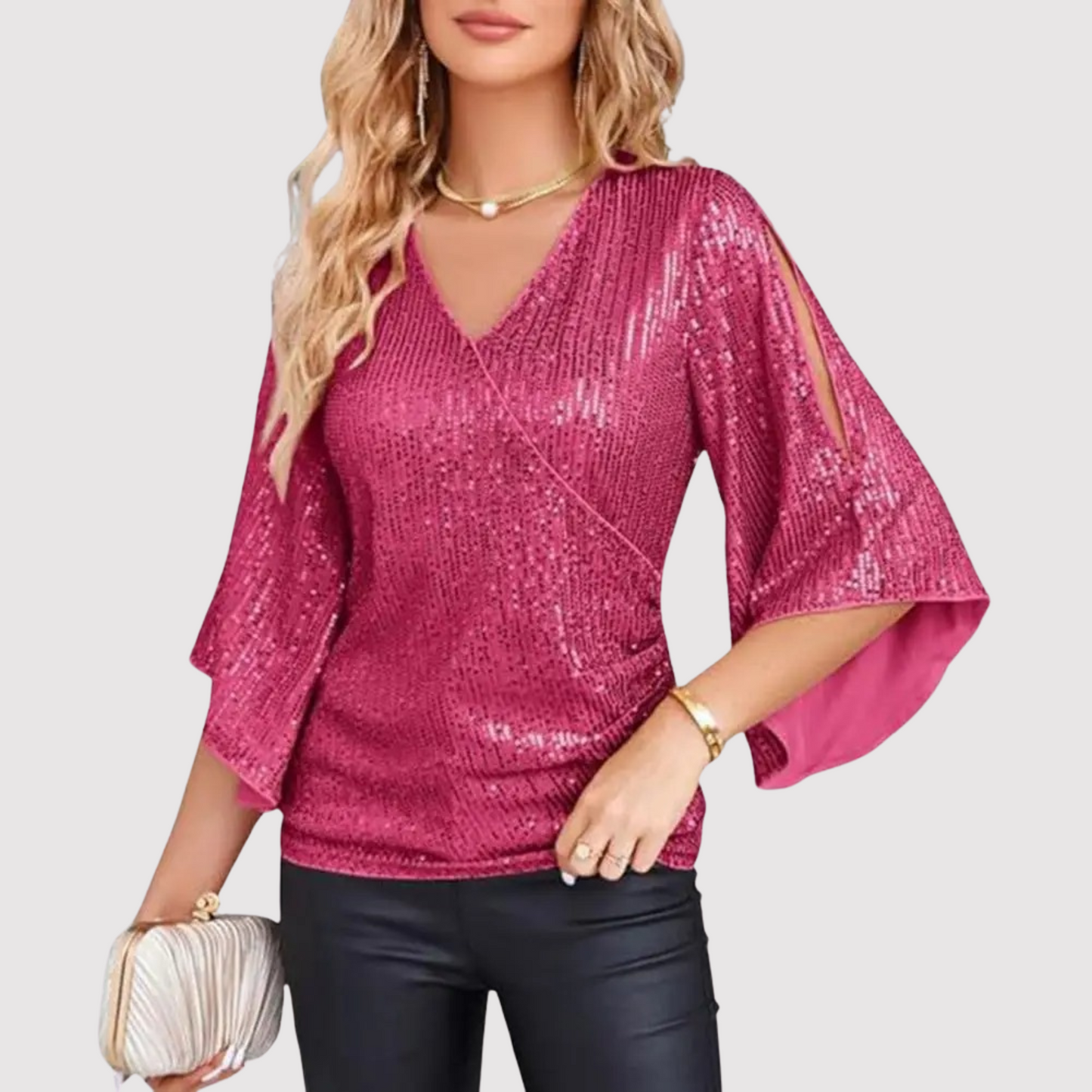 Glittering Sequin Blouse for Ladies - ModishWorld