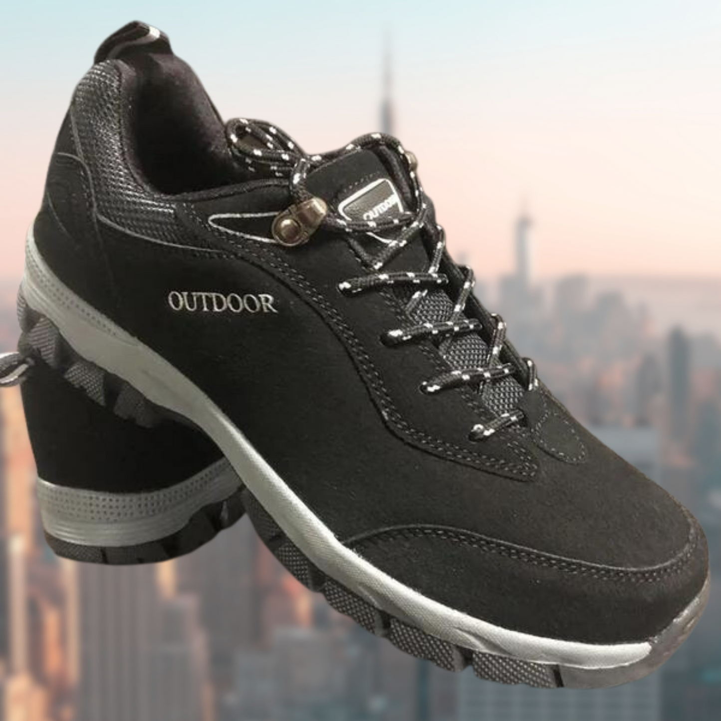 Men's Running Shoes - Breathable Mesh with Thick Sole