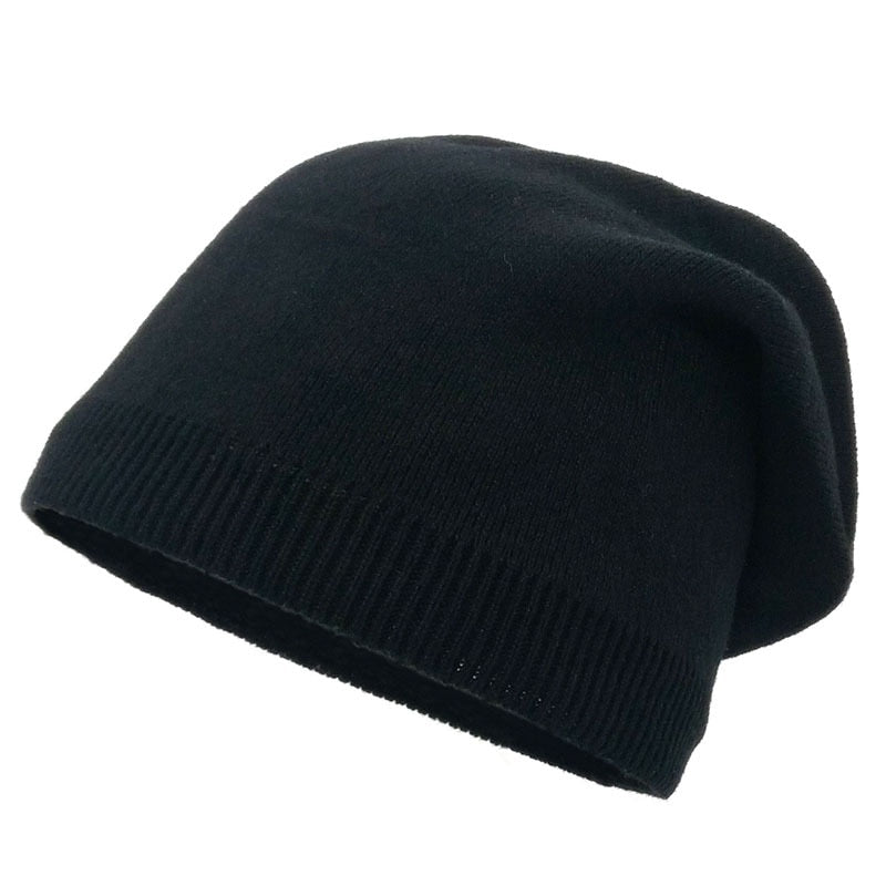 Comfortable Slouch Beanie with Cable Knit