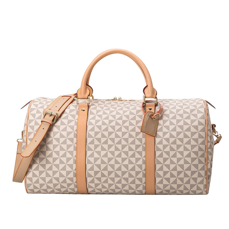 Stylish Leather Travel Bag - Classic Weekend Duffle