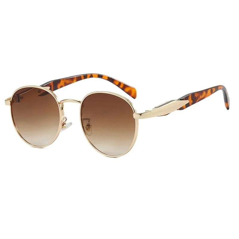 Classic Circular Shade UV Sunglasses for Ladies
