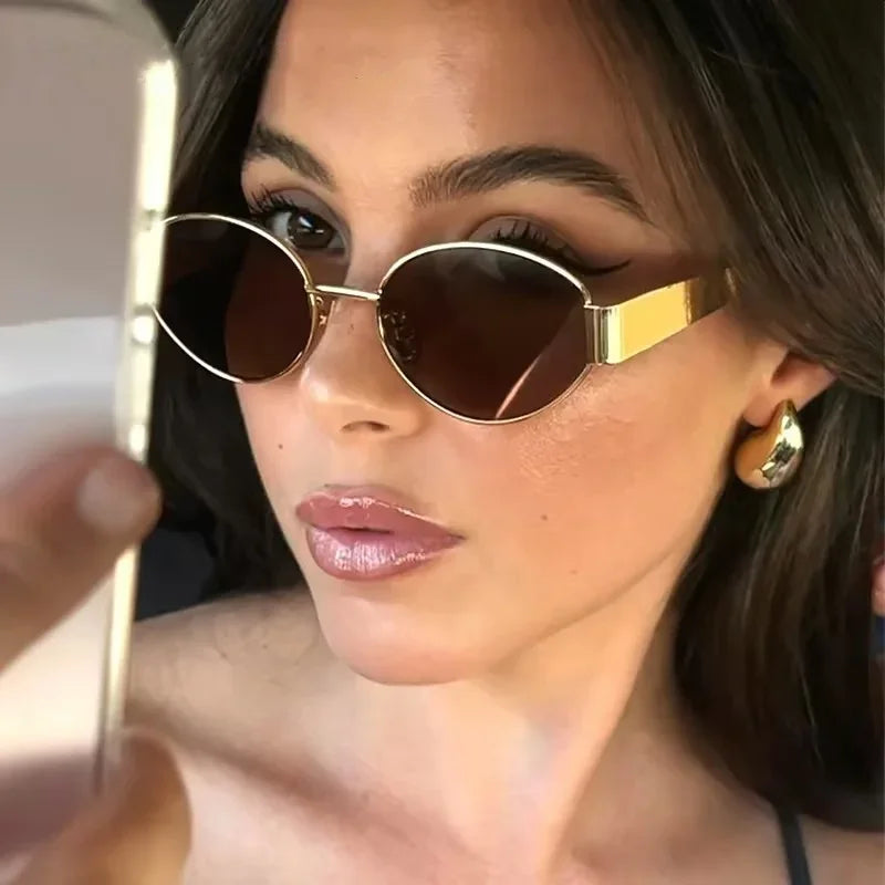 Stylish Oval Shaped UV Protection Women's Sunglasses - ModishWorld