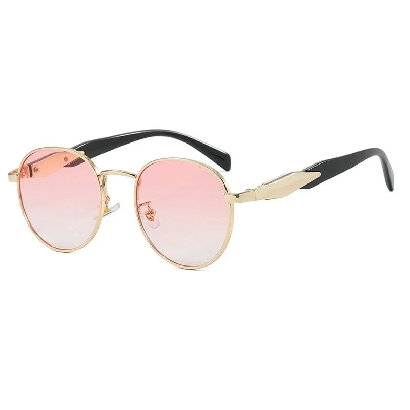 Classic Circular Shade UV Sunglasses for Ladies