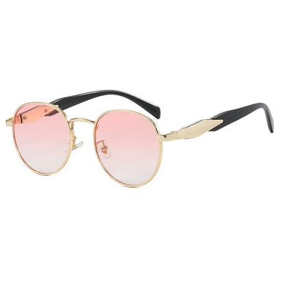 Classic Circular Shade UV Sunglasses for Ladies