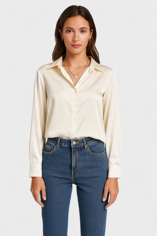 Classic Ladies Button Front Shirt - Modish World