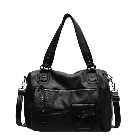 Big Genuine Leather Tote Bag - ModishWorld