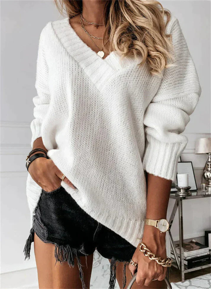 Soft Women's V-Neck Sweater