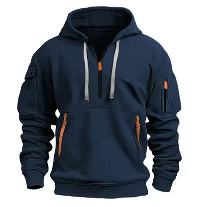 Men's Zip Up Hoodie with Extra Pockets