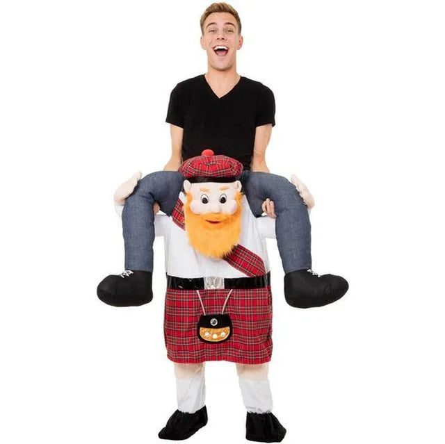 Funny Piggyback Men's Halloween Costume