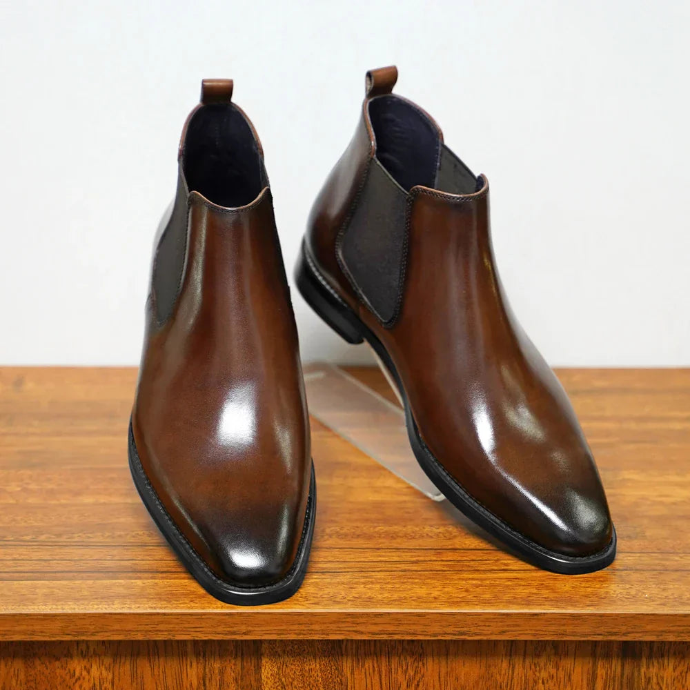 Authentic Leather Ankle Chelsea Boots - Modish World