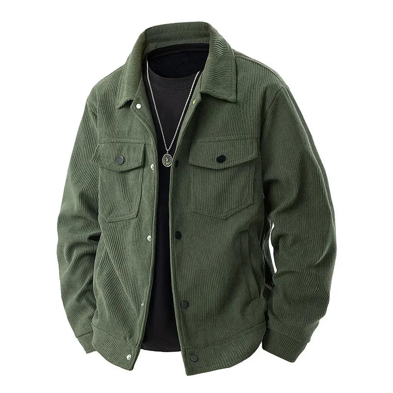 Classic Men's Casual Jacket with Pockets
